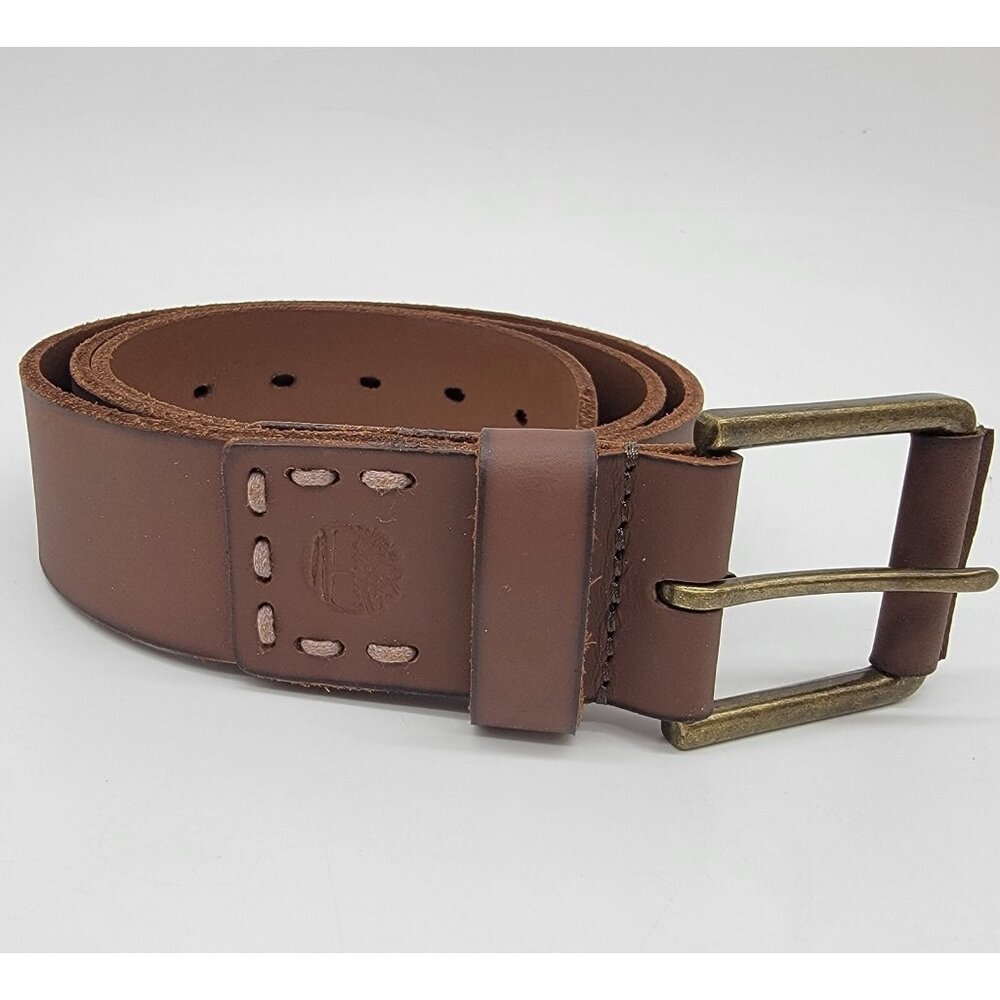 Timberland Belt Men's Beautiful Rich Brown Genuine Leather Belt Sz L 38-40 EUC